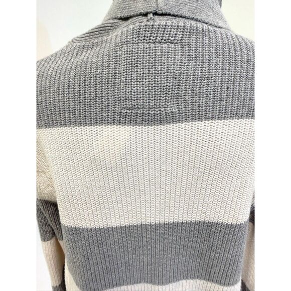 Express grey & white striped cardigan - Picture 5 of 9